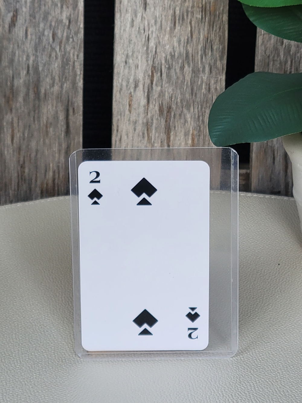 Prada Two of Spades Card in Clear Sleeve